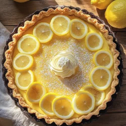 Lemon tart is a classic dessert that has delighted palates for generations. Its bright, zesty flavor and creamy texture make it a standout choice for any occasion, whether it’s a summer picnic, a holiday gathering, or simply an indulgent treat at home. The combination of a buttery crust and a tangy lemon filling creates a refreshing balance that leaves a lasting impression. Not only is a lemon tart a feast for the taste buds, but it also presents beautifully, making it a perfect centerpiece at dessert tables.
