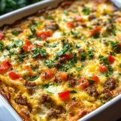 Breakfast is often hailed as the most important meal of the day, setting the tone for what lies ahead. Among the many delightful options we have for breakfast, breakfast casseroles stand out for their convenience and heartiness. These versatile dishes combine a variety of ingredients into one cohesive meal, making them ideal for busy mornings or leisurely brunches. One particularly delightful recipe is the Sunny Morning Sausage & Egg Breakfast Casserole, a dish designed to cater to both families and gatherings alike.