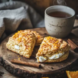 Scones hold a cherished place in tea culture, often evoking images of quaint tea rooms and elegant afternoon gatherings. These delightful baked goods, with their tender crumb and slightly crisp exterior, are the perfect accompaniment to a warm cup of tea. While traditional scones are often enjoyed in their plain or fruity forms, the culinary world has embraced innovation, leading to exciting flavor combinations that elevate this classic treat. One such delightful creation is the Zesty Orange Chai Scone, which infuses the beloved texture of scones with the invigorating flavors of zesty orange and aromatic chai spices.