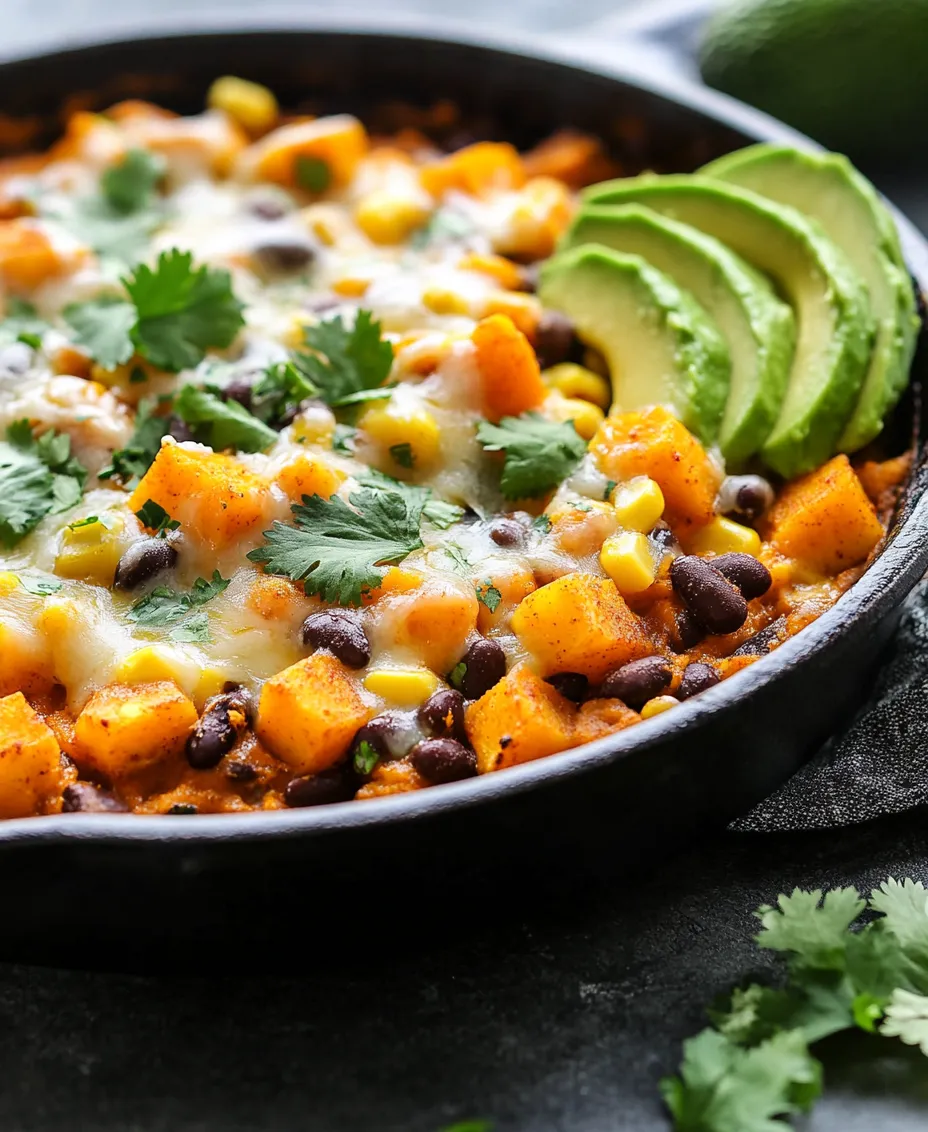 Explore the rich and comforting flavors of our Butternut Squash & Black Bean Enchilada Skillet. This delightful dish combines the earthy sweetness of butternut squash with nutritious black beans and vibrant spices, making it a perfect one-skillet meal for any occasion. Ideal for busy weeknights or casual gatherings, this recipe is not only easy to prepare but also packed with wholesome ingredients. Dive into this culinary adventure and discover how to create a satisfying and delicious meal that the whole family will love.