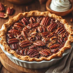 Pecan pie is more than just a dessert; it’s a cherished tradition that evokes memories of family gatherings, holiday feasts, and warm, cozy kitchens filled with the delightful aroma of baking. This beloved classic, particularly popular in the Southern United States, combines a rich, gooey filling with crunchy pecans, creating a sweet and nutty flavor profile that satisfies the palate and warms the heart. Often served during Thanksgiving, Christmas, and other special occasions, pecan pie has a unique ability to bring people together around the table, making it a staple for many families.