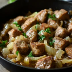 Savory Skillet Pork & Sauerkraut Delight is a timeless dish that resonates with the rustic flavors of traditional home cooking, particularly in German and Eastern European cuisines. This comforting recipe marries succulent pork shoulder with tangy sauerkraut, creating a harmonious blend of flavors that warms the soul. Whether served during festive gatherings or as a cozy weeknight meal, this dish is a celebration of hearty ingredients and culinary tradition.