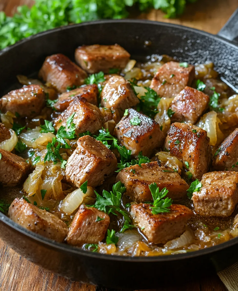 Savory Skillet Pork & Sauerkraut Delight is a timeless dish that resonates with the rustic flavors of traditional home cooking, particularly in German and Eastern European cuisines. This comforting recipe marries succulent pork shoulder with tangy sauerkraut, creating a harmonious blend of flavors that warms the soul. Whether served during festive gatherings or as a cozy weeknight meal, this dish is a celebration of hearty ingredients and culinary tradition.