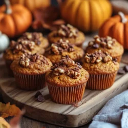 At the heart of every Spiced Pumpkin Heaven Muffin is pumpkin puree. This vibrant ingredient is not just a seasonal favorite; it also comes packed with nutritional benefits. Pumpkin is rich in vitamins A and C, as well as potassium and fiber, making it a healthful addition to any baked good. The fiber content aids in digestion, while the vitamins contribute to overall health, especially during the colder months when our immune systems need a boost.