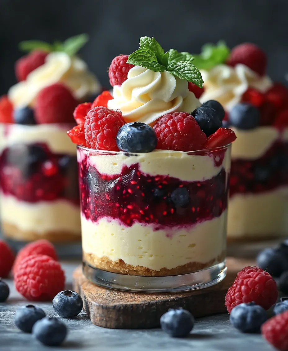 Indulging in dessert is one of life’s simple pleasures, and the White Choco-Cheesecake Triple Berry Pudding Cups take that indulgence to a whole new level. This delightful treat combines the richness of creamy cheesecake with the smooth decadence of white chocolate pudding, all beautifully layered with a medley of fresh berries. The interplay of textures—from the velvety pudding to the slight tartness of the berries—creates an unforgettable experience for the taste buds.