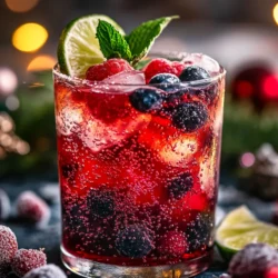 As the holiday season approaches, homes across the world start to radiate a festive spirit filled with joy, laughter, and the warmth of family gatherings. Christmas, in particular, is a time when loved ones come together to celebrate not just the season but also the essence of togetherness and cheer. While traditional alcoholic beverages may often take center stage during these festivities, there is a growing appreciation for mocktails—delicious, non-alcoholic beverages that can be enjoyed by everyone, regardless of age. This is where the Merry Berry Christmas Mocktail shines, offering a refreshing and vibrant alternative that embodies the spirit of the season.