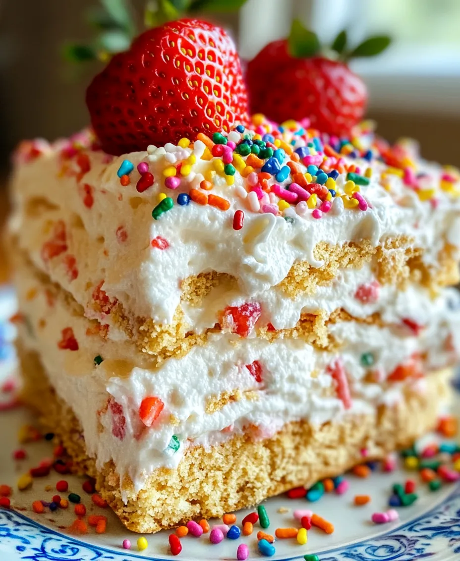 For many, dessert is the highlight of any gathering, and the Funfetti Icebox Cake stands out as a nostalgic choice that brings joy and sweetness to the table. This delightful treat is an embodiment of celebration, combining the classic flavors of vanilla and sprinkles in a no-bake, easy-to-prepare format. Perfect for summer gatherings, birthday parties, or any festive occasion, this icebox cake captures the essence of childhood celebrations while offering a modern twist that appeals to all ages.