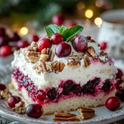 Holiday desserts hold a special place in our hearts and homes during the festive season. They are not just treats; they are a celebration of tradition, family, and togetherness. From gingerbread houses to rich fruitcakes, these sweet delicacies bring warmth and joy, enhancing the spirit of the holidays. Among these delightful offerings, the Holiday Cranberry Poke Cake stands out as a vibrant and easy-to-make dessert that captures the essence of the season in both flavor and appearance.