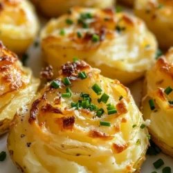 Duchess Potatoes, a classic French dish, are a delightful combination of elegance and comfort. Known for their beautiful presentation and rich flavor, these fluffy, piped potato mounds elevate any dining experience, whether it’s a special occasion or a simple family dinner. The beauty of Duchess Potatoes lies not only in their sophisticated appearance but also in their creamy, buttery taste that appeals to a wide audience. With their golden-brown crust and soft interior, they are an ideal choice for impressing guests at a holiday gathering or complementing a weeknight meal.