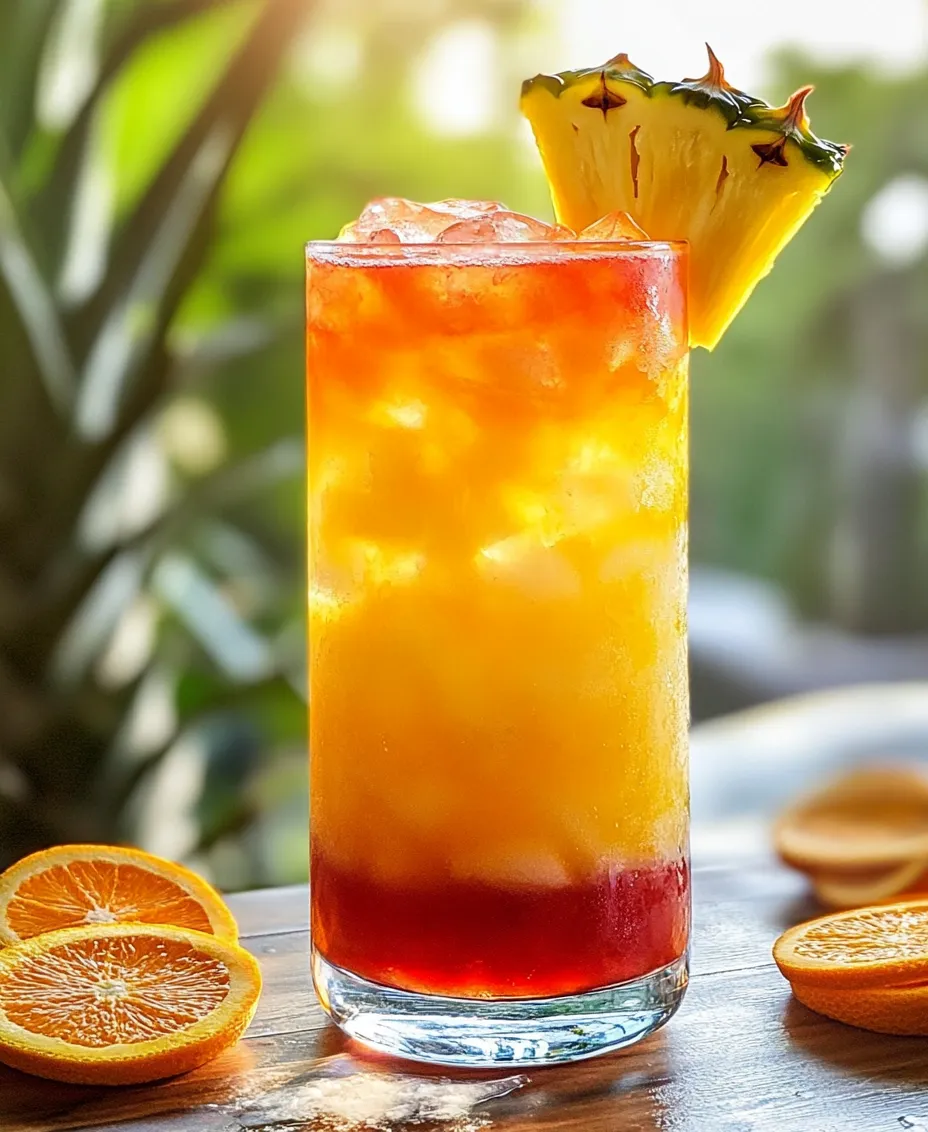Indulge in the vibrant flavors of the Caribbean with the Tropical Paradise Rum Punch. This refreshing cocktail is perfect for summer gatherings, beach parties, or simply unwinding after a long day. With its delightful blend of light rum, coconut rum, and tropical juices, this punch transports you to a sunny paradise with every sip. Whether you need a signature drink for a festive occasion or just want to escape to a tropical oasis from the comfort of your home, this rum punch is sure to impress.