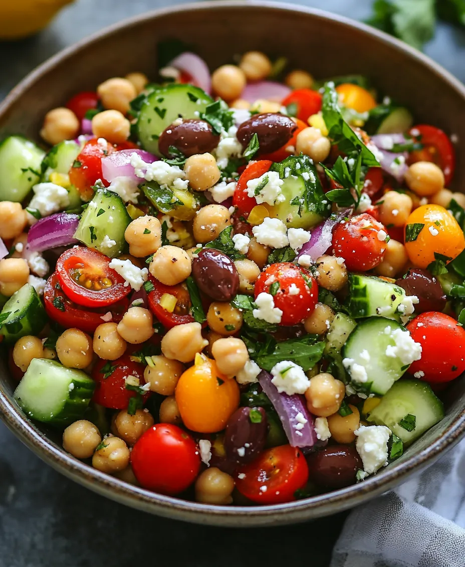 The Mediterranean diet is renowned not only for its delicious flavors but also for its remarkable health benefits. Emphasizing whole grains, healthy fats, fresh fruits, and vegetables, this diet has been linked to improved heart health, weight management, and overall well-being. Among the many vibrant dishes that embody this culinary tradition, the Mediterranean Chickpea Salad stands out as a particularly refreshing and nutritious option.