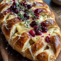 Golden Sourdough Bloom with Melted Brie and Ruby Cranberries is a dish that transcends ordinary bread recipes, combining rustic charm with sophisticated flavor profiles. This pull-apart bread is not only visually stunning but also a delightful blend of tangy cranberries, creamy Brie, and the delightful chewiness of sourdough. As gatherings and celebrations become more frequent, this dish has risen in popularity, offering a sharing experience that invites everyone to partake in its warmth and flavor.