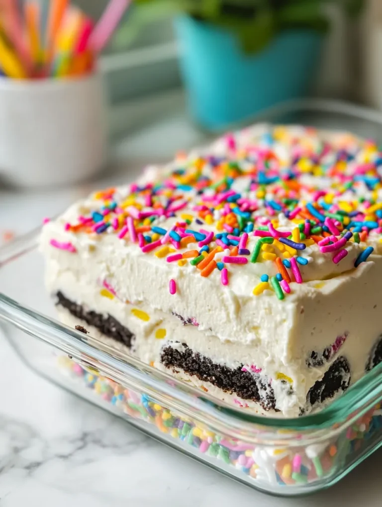 In recent years, no-bake desserts have surged in popularity among home bakers and dessert enthusiasts alike. These delightful treats allow for creativity without the hassle of traditional baking methods, making them perfect for every occasion. From rich chocolate mousse to refreshing fruit tarts, no-bake desserts offer a unique way to enjoy sweet flavors with minimal effort. One standout in this category is the No-Bake Funfetti Oreo Icebox Cake, a festive and easy-to-make treat that is sure to impress guests of all ages.