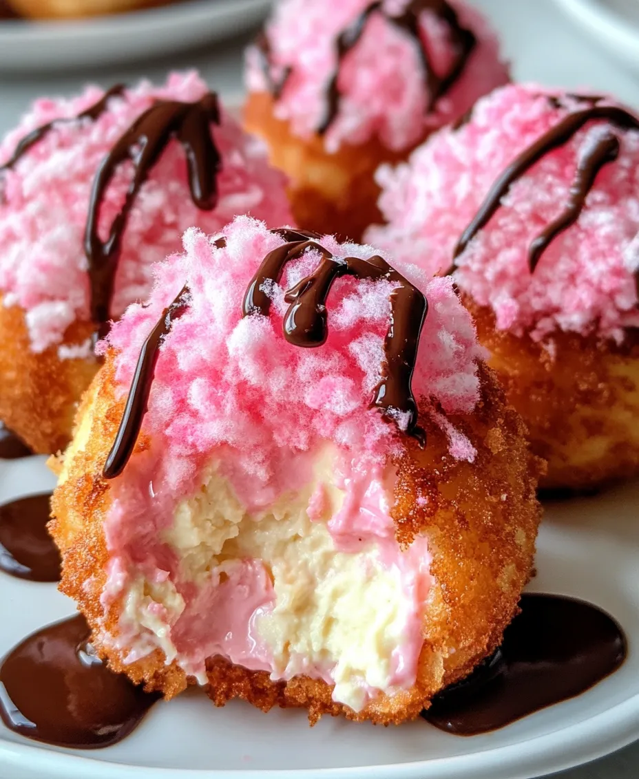 The magic of Crispy Cotton Candy Cheesecake Bombs lies in their carefully selected ingredients. Each component plays a crucial role in creating the perfect balance of flavor and texture, elevating this dessert from ordinary to extraordinary.