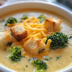 Broccoli cheddar soup has carved out a special place in the hearts of many food lovers. With its rich, velvety texture and the comforting combination of broccoli and cheese, it stands as a go-to dish during chilly evenings, cozy gatherings, or simply as a nourishing lunch option. The warmth it offers is akin to being wrapped in a soft blanket, making it a favorite for all seasons.