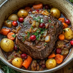 As the holiday season approaches, the air fills with the tantalizing aromas of festive meals that bring family and friends together. One dish that perfectly embodies the spirit of this time is the Festive Cranberry Pot Roast. A delightful fusion of traditional flavors and seasonal ingredients, this pot roast not only serves as a centerpiece for your holiday table but also creates an unforgettable dining experience that warms the heart and soul.