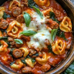 Delve into the comforting world of slow-cooked meals with our Cheesy Bliss: Crockpot Tortellini & Sausage Delight. This hearty dish brings together the rich flavors of Italian sausage, creamy mozzarella, and tender tortellini, making it the perfect comfort food for busy weeknights or cozy gatherings. With minimal prep time and the convenience of a crockpot, this recipe allows you to enjoy a delicious homemade meal without the fuss.