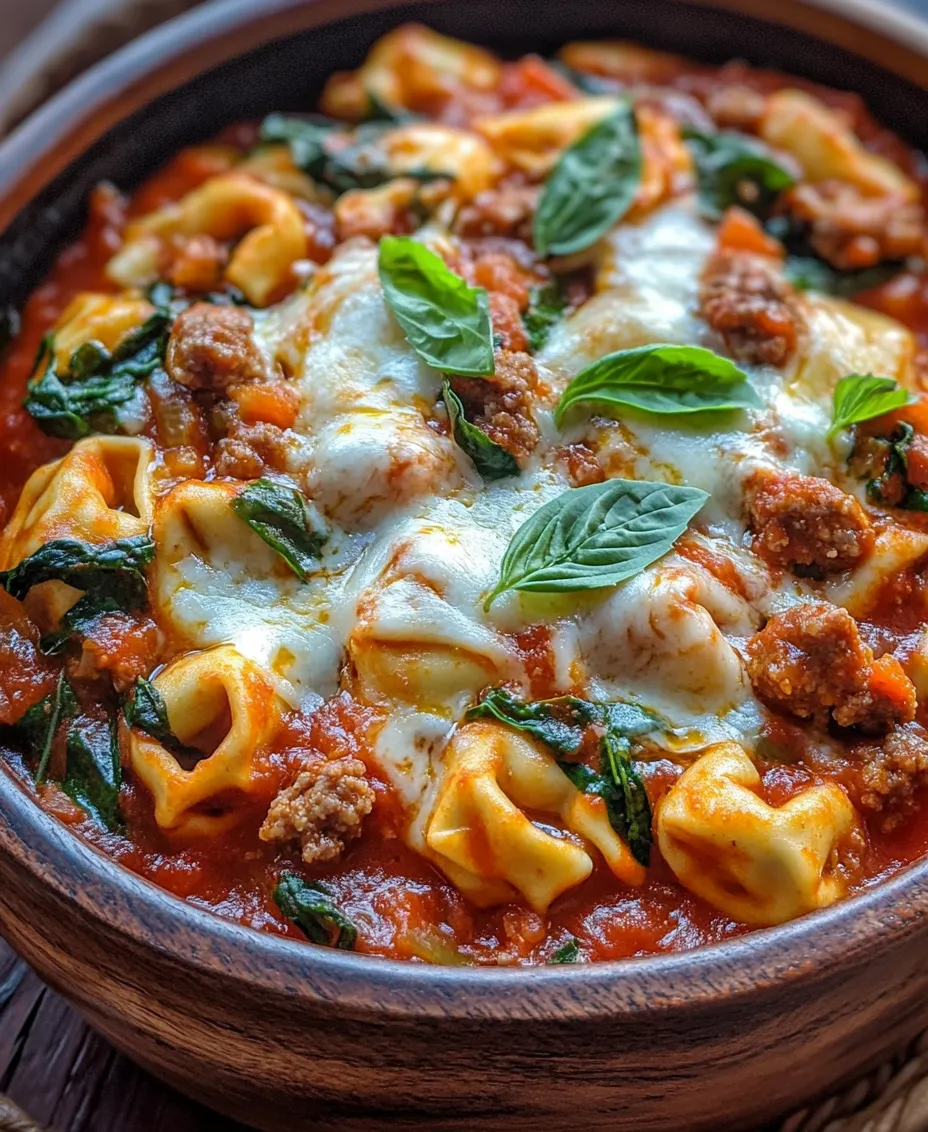 Delve into the comforting world of slow-cooked meals with our Cheesy Bliss: Crockpot Tortellini & Sausage Delight. This hearty dish brings together the rich flavors of Italian sausage, creamy mozzarella, and tender tortellini, making it the perfect comfort food for busy weeknights or cozy gatherings. With minimal prep time and the convenience of a crockpot, this recipe allows you to enjoy a delicious homemade meal without the fuss.