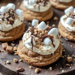 S’mores, the quintessential campfire treat, have captured the hearts and taste buds of many for generations. The delightful combination of graham crackers, gooey marshmallows, and rich chocolate creates an experience that evokes nostalgia and warmth. Whether enjoyed around a crackling fire on a summer night or as a late-night snack, s'mores embody the spirit of outdoor adventures and childhood memories. However, as culinary creativity flourishes, classic recipes undergo delightful transformations. Enter Frosted S’mores Cookies, a scrumptious take that marries the classic flavors of s'mores with the comfort of freshly baked cookies, topped off with a luscious frosting.