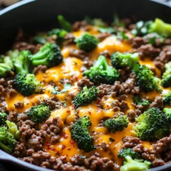 The Keto Hamburger Broccoli Skillet is not just a meal; it is a celebration of flavors and textures that align with a low-carb lifestyle. This dish combines ground beef, vibrant broccoli, and a medley of seasonings, all brought together in a single skillet. The appeal of this recipe lies in its simplicity and speed of preparation, making it an ideal choice for those with busy lifestyles. In just one pan, you can create a hearty meal that nourishes both your body and your taste buds, allowing you to stay on track with your dietary goals without sacrificing flavor or satisfaction.