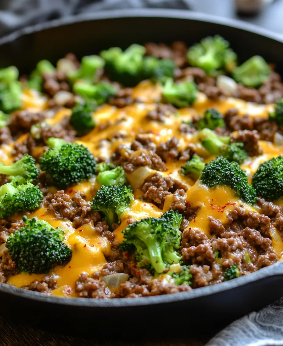 The Keto Hamburger Broccoli Skillet is not just a meal; it is a celebration of flavors and textures that align with a low-carb lifestyle. This dish combines ground beef, vibrant broccoli, and a medley of seasonings, all brought together in a single skillet. The appeal of this recipe lies in its simplicity and speed of preparation, making it an ideal choice for those with busy lifestyles. In just one pan, you can create a hearty meal that nourishes both your body and your taste buds, allowing you to stay on track with your dietary goals without sacrificing flavor or satisfaction.