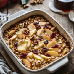 In the realm of breakfast options, few dishes can compete with the heartwarming allure of a warm apple oatmeal bake. This delightful dish marries the wholesome goodness of oats with the sweet, tart flavor of apples, creating a cozy meal that’s perfect for chilly mornings. The aroma of cinnamon and baked apples wafting through your kitchen will not only awaken your senses but also invite you to indulge in a comforting bowl of warmth.