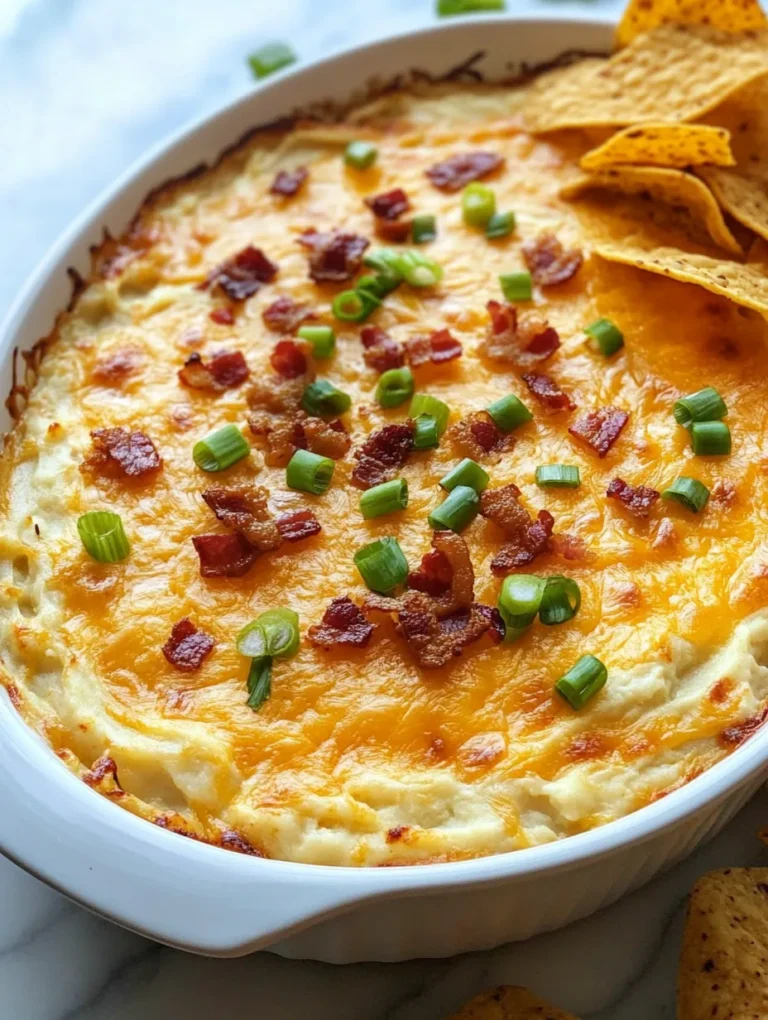 If you're looking for a delightful appetizer that can elevate any gathering, look no further than loaded baked potato dip. This delectable dish captures all the flavors of a classic baked potato, transforming them into a creamy, dippable delight that is sure to please crowds at parties, game days, or family gatherings. The rich combination of flavors and the velvety texture make it an irresistible choice for any occasion.