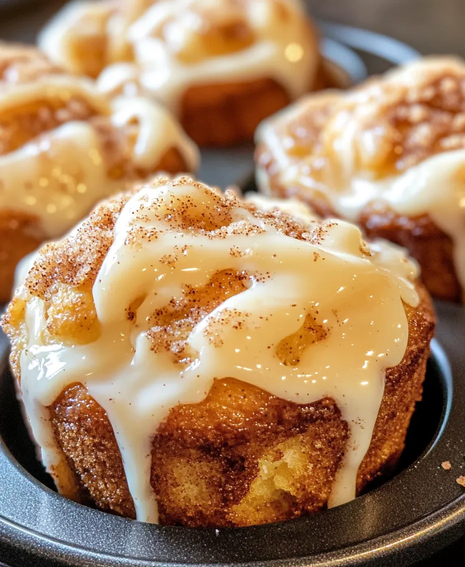 One of the standout aspects of this recipe is the use of refrigerated cinnamon roll dough. This time-saving ingredient allows you to skip the labor-intensive task of making dough from scratch while still achieving a delicious, fluffy texture. The convenience of store-bought dough means you can whip up these muffins with minimal effort, making them an accessible option for bakers of all skill levels. Plus, the flavor of cinnamon roll dough is perfectly crafted, ensuring that your muffins have that homemade taste without the hassle.