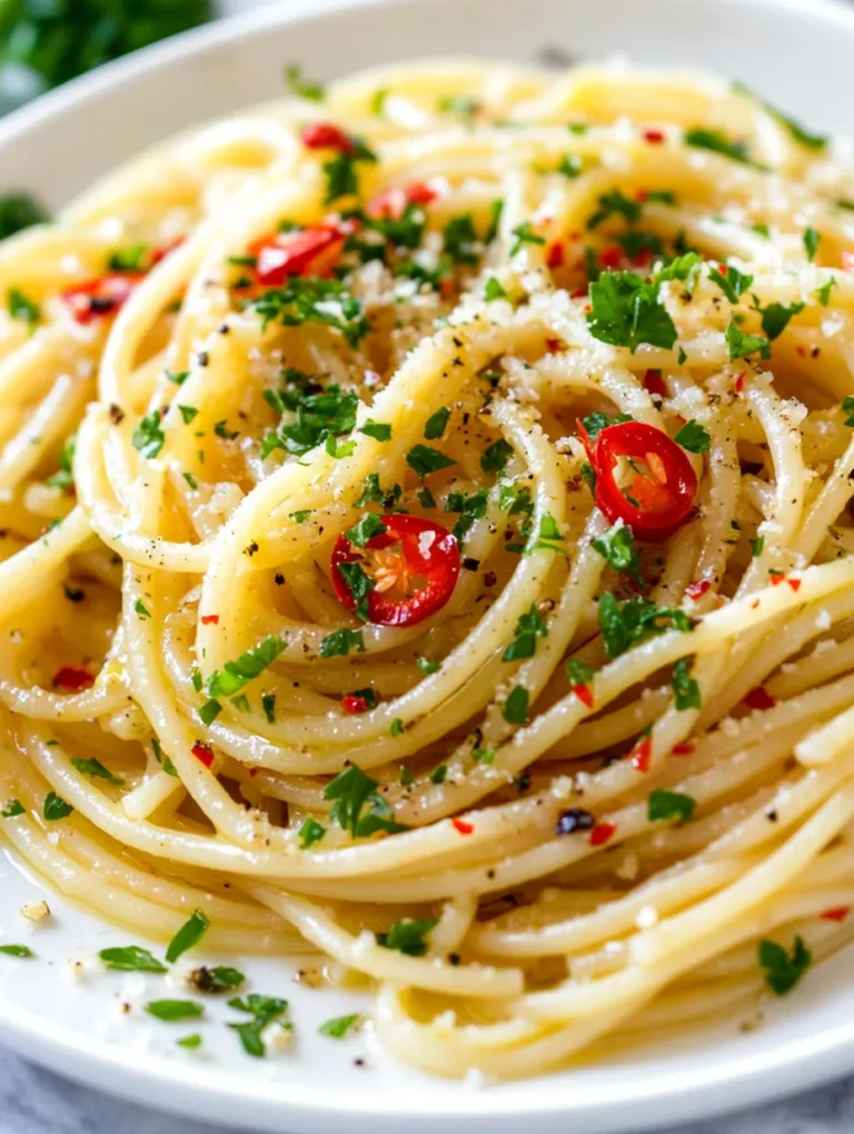 Spaghetti Aglio e Olio is a beloved traditional Italian dish that showcases the beauty of simplicity. Originating from Naples, this classic recipe combines just a few key ingredients—spaghetti, garlic, olive oil, and chili flakes—into a delightful meal that highlights the essence of Italian cooking. The dish is renowned for its rich flavors and the aromatic qualities of freshly sautéed garlic, making it a staple in households across Italy and beyond.