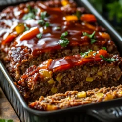 In recent years, plant-based diets have gained significant popularity, prompting home cooks to explore innovative and satisfying recipes that cater to diverse dietary preferences. One such delightful creation that has emerged in the culinary landscape is the Savory Eggless Meatloaf Delight. This dish is not only a hearty and flavor-packed option but also serves as a perfect alternative for those who follow vegan or vegetarian lifestyles. By substituting traditional meat with protein-rich lentils and a medley of vegetables, this meatloaf recipe becomes a nutritious choice suitable for any meal of the day.