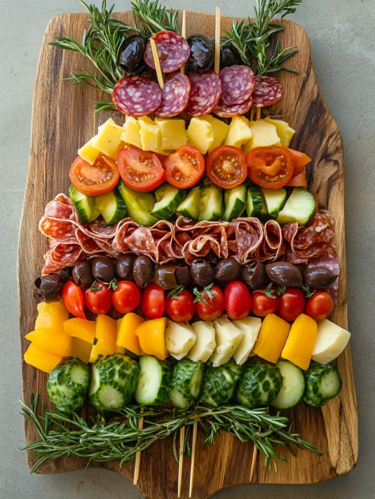 As the holiday season approaches, the spirit of togetherness and celebration fills the air, and what better way to bring people together than with an eye-catching charcuterie spread? Charcuterie boards have become a staple for gatherings, showcasing an array of meats, cheeses, and accompaniments that tantalize the taste buds and invite conversation. This year, elevate your entertaining game with a fun and festive twist: Festive Charcuterie Tree Skewers. These delightful skewers not only capture the essence of charcuterie but also present a playful, interactive way for guests to enjoy a variety of flavors while adding a cheerful touch to your holiday decor.