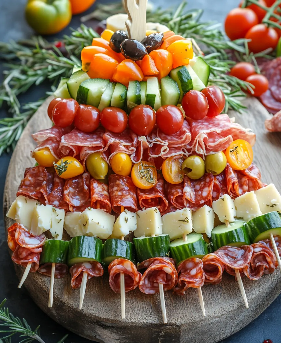 As the holiday season approaches, the spirit of togetherness and celebration fills the air, and what better way to bring people together than with an eye-catching charcuterie spread? Charcuterie boards have become a staple for gatherings, showcasing an array of meats, cheeses, and accompaniments that tantalize the taste buds and invite conversation. This year, elevate your entertaining game with a fun and festive twist: Festive Charcuterie Tree Skewers. These delightful skewers not only capture the essence of charcuterie but also present a playful, interactive way for guests to enjoy a variety of flavors while adding a cheerful touch to your holiday decor.