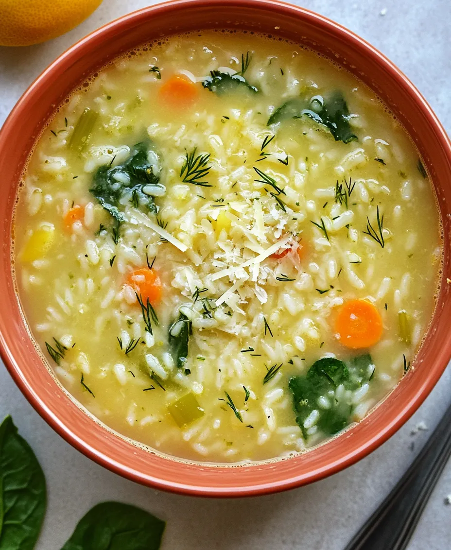 In the world of culinary delights, few dishes embody the essence of comfort food quite like soup. Among the myriad of soup varieties, <strong>Zesty Lemon Rice Soup</strong> stands out as a refreshing and invigorating option that not only warms the soul but also tantalizes the taste buds. This delightful dish combines the vibrant flavors of lemon with wholesome ingredients, creating a symphony of taste that is both satisfying and nourishing.” /></p>
</p>
<h3>Incorporating Rice and Lemon: Enhancing Flavor Balance</h3>
</p>
<p>Once you have prepared your broth and vegetable base, it’s time to introduce the stars of the dish: rice and lemon. The rice not only serves as a hearty component but also absorbs the vibrant flavors, making every spoonful a delightful experience. When selecting rice, consider using long-grain varieties like basmati or jasmine for a light and fluffy texture. Alternatively, a short-grain rice can offer a creamier mouthfeel, perfect for those who prefer a thicker soup.</p>
</p>
<p>To incorporate the rice, add it to the simmering broth once the vegetables are tender. Allow the rice to cook according to the package instructions, usually around 15-20 minutes, until it’s tender but still has a slight bite. This process ensures that the rice doesn’t become mushy, which can detract from the soup’s overall texture.</p>
</p>
<p>As for the lemon, its zest and juice are key to achieving that zesty profile. The zest, which contains the essential oils of the lemon, provides a burst of citrus aroma and flavor without the acidity. Grate the outer yellow skin carefully, avoiding the white pith, which can be bitter. Add the zest to the pot along with the rice, allowing it to infuse the broth. Once the rice is cooked, squeeze in the fresh lemon juice to brighten the flavors just before serving. This step not only enhances the soup’s taste but also adds a refreshing quality that’s particularly appealing on warm days or when you’re feeling under the weather.</p>
</p>
<h3>Tips for Achieving the Perfect Texture and Flavor Profile</h3>
</p>
<p>To achieve an ideal texture and flavor profile in your Zesty Lemon Rice Soup, consider these expert tips:</p>
</p>
<p>1. <strong>Use Fresh Ingredients</strong>: Fresh vegetables and herbs will elevate the soup’s flavor significantly. Opt for in-season produce whenever possible.</p>
</p>
<p>2. <strong>Broth Quality</strong>: The base of your soup matters. Use a high-quality vegetable broth or homemade stock for the best flavor. If you’re short on time, low-sodium store-bought broth works as well.</p>
</p>
<p>3. <strong>Layering Flavors</strong>: Sauté your aromatics (onions, garlic, and ginger) in a bit of olive oil before adding any liquids. This step enhances the depth of flavor in your soup.</p>
</p>
<p>4. <strong>Taste and Adjust</strong>: After adding the rice and lemon, taste your soup. Adjust seasoning with salt, pepper, or additional lemon juice as needed. A splash of soy sauce can also add umami depth to the flavor.</p>
</p>
<p>5. <strong>Texture Considerations</strong>: If you prefer a creamier soup, you can blend a portion of the soup in a blender and then return it to the pot. Alternatively, adding a dollop of cream or coconut milk just before serving can enrich the texture.</p>
</p>
<h3>Adjusting Seasoning and Consistency According to Personal Preference</h3>
</p>
<p>Personalizing your Zesty Lemon Rice Soup can make it more enjoyable for your palate. Here are a few modifications to consider:</p>
</p>
<p>– <strong>Consistency</strong>: If you prefer a thinner soup, add more broth or water until it reaches the desired consistency. For a thicker texture, let it simmer longer to reduce the liquid or stir in a spoonful of cornstarch mixed with water.</p>
</p>
<p>– <strong>Seasoning</strong>: Everyone’s taste buds are different. Some may enjoy a bit of heat; red pepper flakes or a dash of hot sauce can add a spicy kick. Others might prefer a more mild flavor, in which case, reduce the use of spices.</p>
</p>
<p>– <strong>Herb Variations</strong>: Experiment with different herbs. While dill is a classic pairing with lemon, fresh basil or parsley can lend a unique twist. You can also add fresh spinach or kale towards the end of cooking for an extra nutrient boost.</p>
</p>
<h3>Nutritional Analysis</h3>
</p>
<p>Understanding the nutritional content of your Zesty Lemon Rice Soup can enhance its appeal, especially for health-conscious individuals. Here’s a breakdown:</p>
</p>
<h4>Caloric Content and Macro-nutrient Distribution</h4>
</p>
<p>A standard serving of Zesty Lemon Rice Soup (approximately 1.5 cups) contains about 200-250 calories, depending on the exact ingredients used. The macro-nutrient distribution typically includes:</p>
</p>
<p>– <strong>Carbohydrates</strong>: 35-40 grams (primarily from rice and vegetables)</p>
<p>– <strong>Protein</strong>: 5-7 grams (from vegetables and any added beans or tofu)</p>
<p>– <strong>Fat</strong>: 5-10 grams (depending on added oils or cream)</p>
</p>
<p>This soup is inherently low in fat and high in carbohydrates, making it a great option for a light meal or starter.</p>
</p>
<h4>Vitamins and Minerals Provided by the Ingredients</h4>
</p>
<p>The ingredients in Zesty Lemon Rice Soup contribute various vitamins and minerals:</p>
</p>
<p>– <strong>Vitamin C</strong>: Abundant in lemon and vegetables, this vitamin boosts immunity and skin health.</p>
<p>– <strong>Vitamin A</strong>: Found in carrots and leafy greens, essential for vision and immune function.</p>
<p>– <strong>Folate</strong>: Present in leafy greens and vegetables, important for cell division and overall health.</p>
</p>
<h3>Benefits of a Vegetable-Based Diet and the Role of Soup in a Balanced Diet</h3>
</p>
<p>Incorporating soups like Zesty Lemon Rice Soup into your diet promotes hydration and can be an excellent way to consume a variety of vegetables. A vegetable-based diet is associated with numerous health benefits, including reduced risk of chronic diseases, improved digestion, and weight management. Soups are particularly beneficial as they are filling, nutrient-dense, and can be low in calories, making them an ideal choice for those looking to maintain a balanced diet.</p>
</p>
<h3>Serving Suggestions</h3>
</p>
<p>Zesty Lemon Rice Soup is versatile and can be paired beautifully with various sides. Here are some suggestions:</p>
</p>
<p>1. <strong>Crusty Bread</strong>: A warm, crusty baguette or sourdough loaf is perfect for dipping and adds a satisfying crunch to each bite.</p>
</p>
<p>2. <strong>Fresh Salad</strong>: A light salad with mixed greens, cucumber, and a lemon vinaigrette complements the soup’s flavors and adds a refreshing crunch.</p>
</p>
<p>3. <strong>Garnishing and Enhancing Presentation</strong>: Consider garnishing your soup with finely chopped fresh herbs, a drizzle of olive oil, or a sprinkle of lemon zest for added visual appeal.</p>
</p>
<p>4. <strong>Creative Uses of Fresh Herbs and Additional Toppings</strong>: Fresh dill, parsley, or cilantro can enhance the soup’s citrus notes. For texture, toasted nuts or seeds can add a delightful crunch.</p>
</p>
<h3>Variations and Customizations</h3>
</p>
<p>One of the greatest strengths of Zesty Lemon Rice Soup is its adaptability. Here are some variations and customizations to consider:</p>
</p>
<p>– <strong>Vegetarian and Vegan Adaptations</strong>: This soup is inherently vegetarian and vegan-friendly. Ensure to use vegetable broth and avoid any animal-derived garnishes.</p>
</p>
<p>– <strong>Protein Additions</strong>: For those seeking a heartier meal, consider adding cooked beans, lentils, or tofu for plant-based protein. Grilled chicken or shrimp can also be delightful additions for omnivores.</p>
</p>
<p>– <strong>Gluten-Free Options</strong>: If you need a gluten-free version, ensure that your broth and any added condiments are gluten-free. Rice itself is naturally gluten-free, making this soup an excellent choice for those with gluten sensitivities.</p>
</p>
<p>– <strong>Seasonal Variations</strong>: Adapt the soup based on seasonal produce. In the summer, add zucchini or corn; in the fall, consider incorporating pumpkin or squash for a different flavor profile.</p>
</p>
<h3>Conclusion</h3>
</p>
<p>The Zesty Lemon Rice Soup is not just a meal; it’s a comforting bowl of nourishment that embodies warmth and flavor. Its bright, citrusy notes paired with the heartiness of rice create a harmonious dish that can be enjoyed year-round. This recipe’s versatility allows for endless experimentation with ingredients and flavors, making it a staple in any kitchen.</p>
</p>
<p>We encourage you to make this soup your own—experiment with different herbs, proteins, and vegetables to find your perfect balance. There’s something deeply satisfying about preparing homemade soup; it’s not just about the nourishment it provides but also the comfort and joy it brings. So gather your ingredients, embrace the process, and savor every spoonful of your Zesty Lemon Rice Soup. Enjoy the delightful journey of flavor and health in each bowl.</p>
</div>