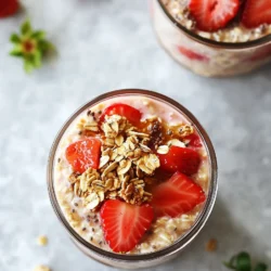 In today’s fast-paced world, breakfast can often be the most neglected meal of the day. However, the growing trend of overnight oats has transformed the morning routine for health-conscious individuals everywhere. Overnight oats are celebrated for their convenience, as they can be prepared the night before, allowing you to grab a nutritious meal on the go. This recipe for Maple Strawberry Protein Overnight Oats not only offers a delicious blend of flavors but also packs a powerful nutritional punch, making it an ideal choice for anyone looking to kickstart their day with energy and vitality.