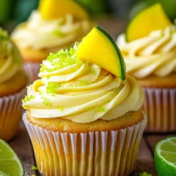 Welcome to the world of Mango Key Lime Cupcakes! This delightful recipe brings together two beloved tropical flavors: the sweet, juicy taste of mango and the zesty, refreshing notes of key lime. As you embark on this culinary adventure, prepare to create moist and flavorful cupcakes that are sure to impress your family and friends. Perfect for any celebration or casual gathering, these cupcakes embody a sense of sunshine and cheer, making them an ideal treat for summer parties, birthdays, or simply as a delightful afternoon snack.