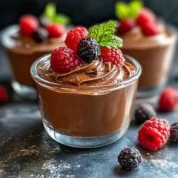 Chocolate mousse is often regarded as one of the quintessential desserts that evokes a sense of indulgence and sophistication. This airy, rich concoction has long been a favorite among dessert lovers, celebrated for its luxurious texture and divine flavor. With its origins dating back to the 18th century in France, chocolate mousse has transcended time and culture, becoming a staple in restaurants and home kitchens alike. The allure of dark chocolate, known for its deep, complex flavors, not only tantalizes the taste buds but also brings a host of health benefits, making it a guilt-free indulgence when enjoyed in moderation.