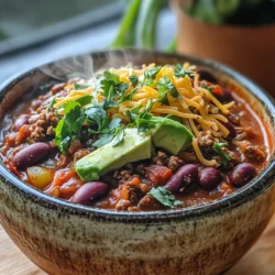 Chili is more than just a dish; it's a warm embrace in a bowl, a comforting staple that has graced kitchens across the globe for centuries. Whether enjoyed on a chilly winter evening or served at a summer barbecue, chili resonates with people for its rich flavors and hearty texture. This Hearty High Protein Beef Chili takes the classic recipe up a notch, not only by delivering a delightful medley of tastes but also by ensuring you meet your dietary needs with its high protein content.