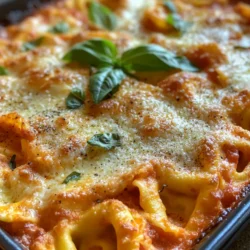 If you're on the lookout for a dish that perfectly embodies comfort food while being incredibly easy to prepare, look no further than Baked Tortellini Casserole. This delightful dish combines the rich flavors of cheese-filled tortellini with a savory marinara sauce, all baked to perfection under a layer of melted cheese. It’s the ideal family-friendly meal that promises to please even the pickiest of eaters.
