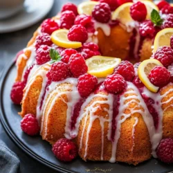 When it comes to baking, few combinations are as delightful as the pairing of lemon and raspberry. This vibrant duo brings a refreshing brightness that can transform even the simplest of baked goods into something extraordinary. Today, we are diving into the world of Lemon Raspberry Pound Cake Delight, a recipe that captures the essence of summer with its zesty citrus flavor and luscious berry sweetness.