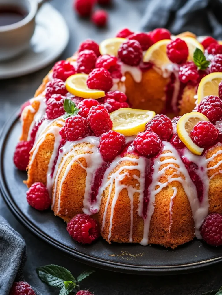 When it comes to baking, few combinations are as delightful as the pairing of lemon and raspberry. This vibrant duo brings a refreshing brightness that can transform even the simplest of baked goods into something extraordinary. Today, we are diving into the world of Lemon Raspberry Pound Cake Delight, a recipe that captures the essence of summer with its zesty citrus flavor and luscious berry sweetness.