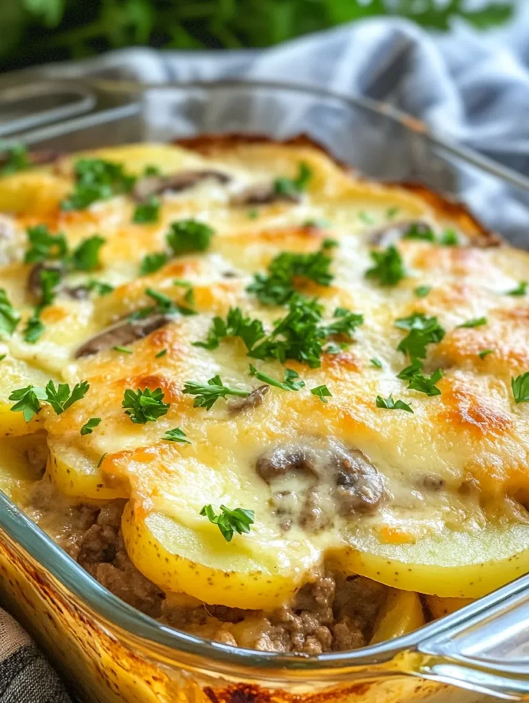 Creating a delicious Cheesy Beef and Potato Casserole starts with understanding its core components. Each ingredient plays a vital role in contributing to the dish's overall flavor, texture, and nutritional value. Here’s a closer look at what you’ll need:
