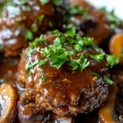 Salisbury steak has a rich history dating back to the 19th century, where it was initially created by Dr. James Salisbury, an American physician who believed in the health benefits of ground beef. His version was a simple preparation, often served with vegetables and gravy, aimed at providing a nutritious meal. Over the years, Salisbury steak has evolved, becoming a staple in American cuisine, often associated with school cafeterias and classic diners.