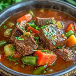 Nothing warms the soul quite like a steaming bowl of hearty soup on a chilly day. Hearty Beef Short Rib and Vegetable Soup embodies the essence of comfort food, combining tender beef short ribs with a rainbow of fresh vegetables. This nourishing dish not only fills your belly but also brings a sense of warmth and contentment, making it a perfect choice for family dinners, gatherings, or a cozy night in.