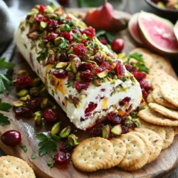 Cheese logs have firmly established themselves as a staple in the world of appetizers, thanks to their delightful blend of flavors and textures, as well as their visually appealing presentation. Whether you're hosting a casual get-together with friends, a holiday party, or a formal gathering, a cheese log can elevate your spread and impress your guests. Among the myriad of flavors available, the combination of cranberry and pistachio stands out as particularly enticing. This unique pairing brings together the tartness of cranberries and the rich, nutty flavor of pistachios, resulting in a cheese log that is both delicious and visually stunning.