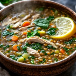 As the temperature drops and the days grow shorter, there's nothing quite like a steaming bowl of soup to warm your soul and comfort your senses. One such dish that perfectly embodies this cozy experience is Hearty Chicken Lentil Soup. This delicious and nutritious meal combines tender chunks of chicken, hearty lentils, and an array of vibrant vegetables, creating a symphony of flavors and textures. Not only is it satisfying, but it's also packed with essential nutrients that make it a wholesome choice for any day of the week.