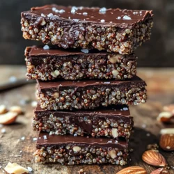 In recent years, the demand for healthy snacks has surged, driven by an increasing awareness of the importance of nutrition and wellness. As people strive to balance busy lifestyles with mindful eating, snacks that deliver both flavor and health benefits have become essential. Among the myriad of options available, Chocolate Quinoa Crunch Bars stand out as a deliciously nutritious choice. These bars not only satisfy your sweet tooth but also pack a powerful nutritional punch, making them an excellent option for anyone seeking a wholesome snack.