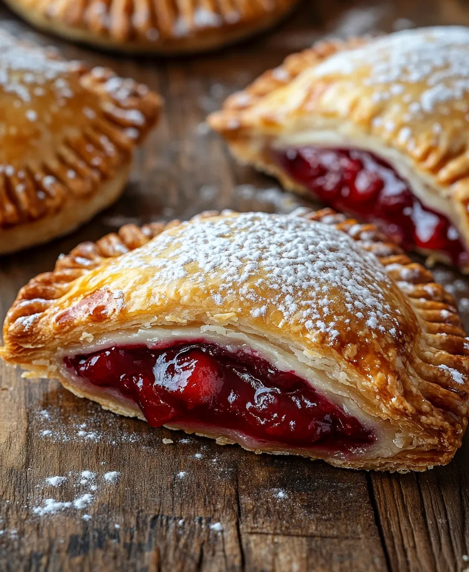 Cherry cheesecake hand pies are the perfect indulgence for any dessert lover, combining the rich, creamy texture of cheesecake with tangy, sweet cherries, all enveloped in a flaky, buttery pastry. This delightful treat not only satisfies a sweet tooth but also evokes a sense of nostalgia, reminiscent of summer picnics and family gatherings. The charming individual servings make these hand pies an excellent choice for various occasions, from casual get-togethers to more formal celebrations.