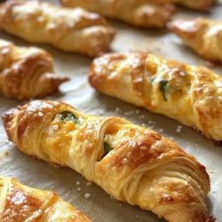When it comes to appetizers that truly steal the show, Flaky Jalapeño Popper Twists rank high on the list. These delightful treats are not just a feast for the eyes; they are a harmonious blend of textures and flavors that appeal to both casual snackers and food enthusiasts alike. The crisp, flaky pastry encases a creamy, spicy filling that tantalizes the taste buds, making them an ideal choice for any gathering—be it a game day bash, a family dinner, or even a festive holiday party.