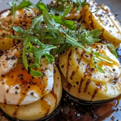 The Golden Caramelized Pear & Burrata Towers are a stunning culinary creation that beautifully marries sweet and savory flavors, making them an ideal dish for both casual dinners and elegant gatherings. This recipe is not just about the delightful combination of ingredients; it’s about the experience of creating something truly special that will impress your family and guests alike.