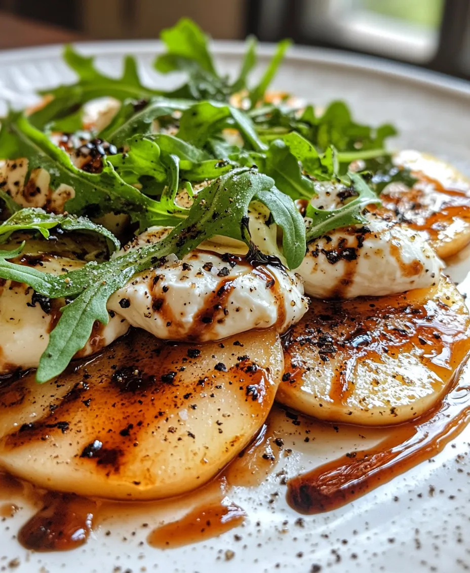 The Golden Caramelized Pear & Burrata Towers are a stunning culinary creation that beautifully marries sweet and savory flavors, making them an ideal dish for both casual dinners and elegant gatherings. This recipe is not just about the delightful combination of ingredients; it’s about the experience of creating something truly special that will impress your family and guests alike.